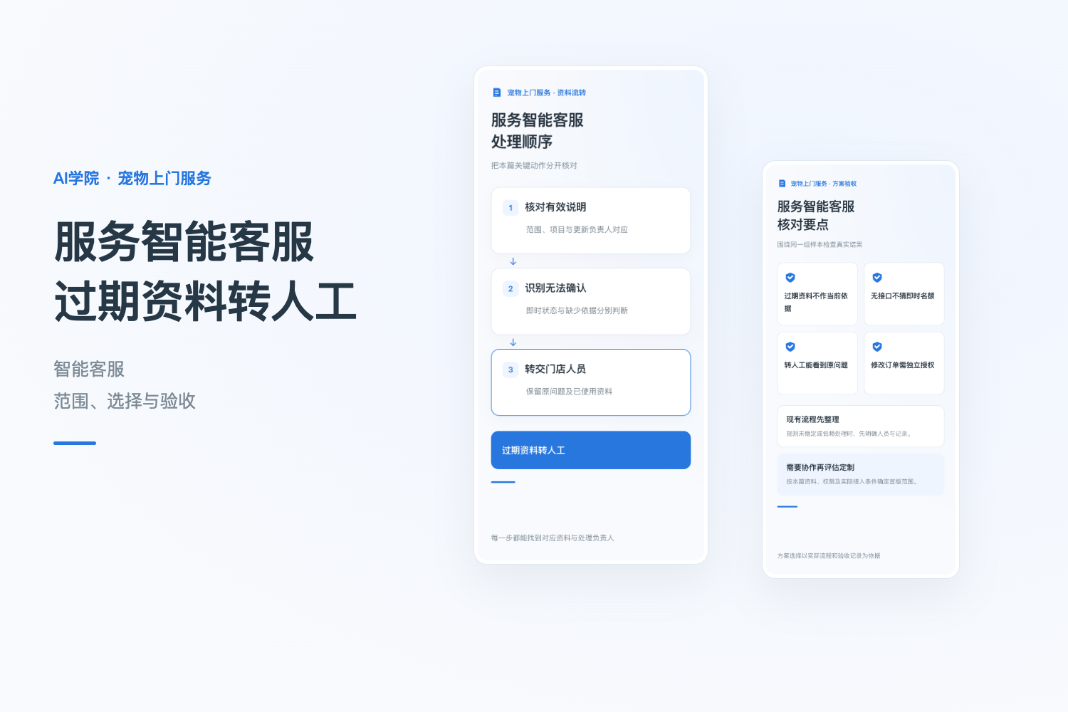 宠物服务智能客服开发：资料过期时，怎样转给门店确认 配图